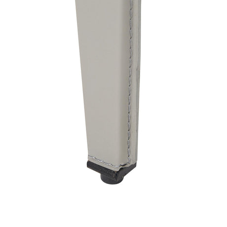 Villa & House Gray Leather Winston Stool