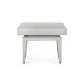 Villa & House Gray Leather Winston Stool
