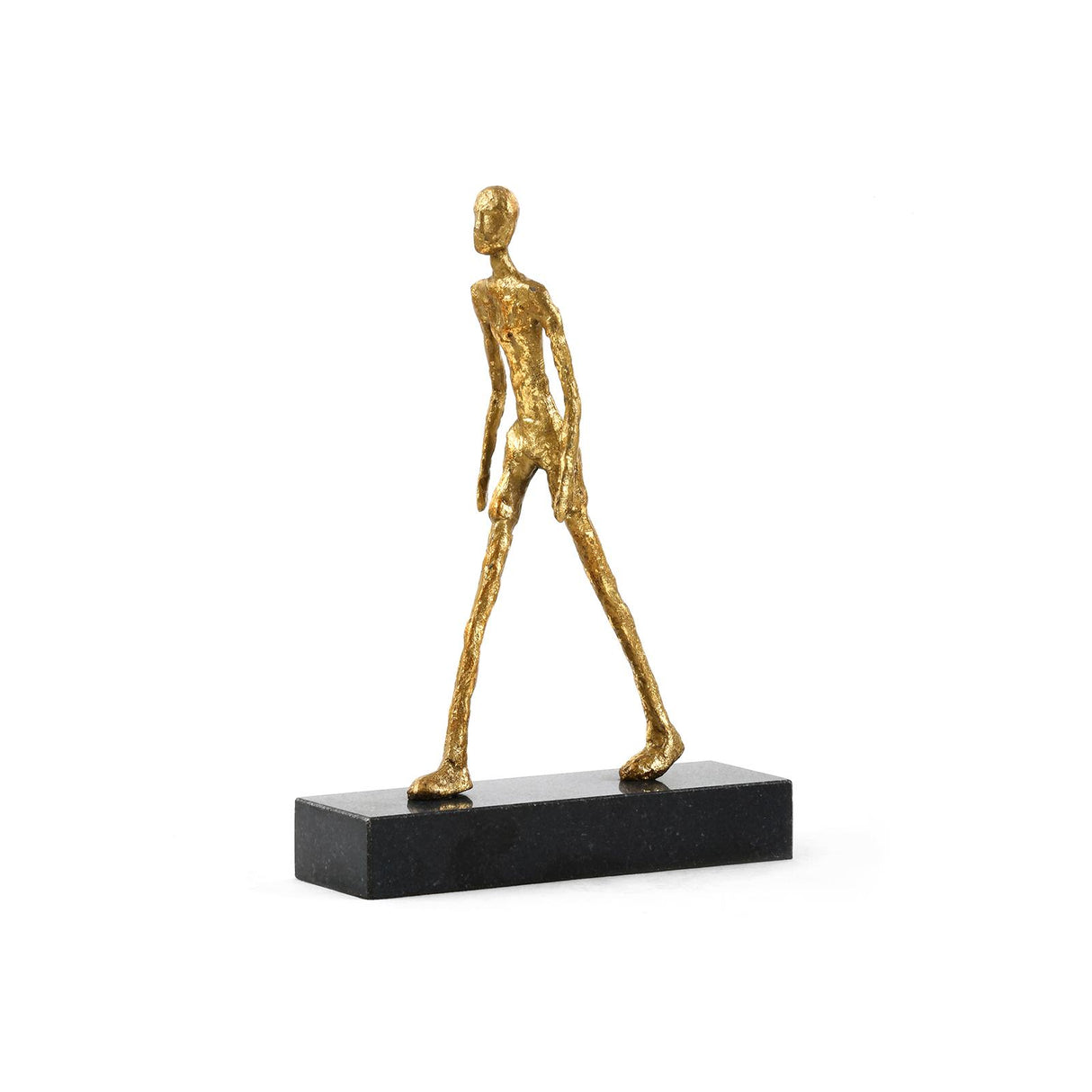 Villa & House Gold Leaf Walking Man Statue