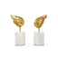 Villa & House Gold Leaf Wings Statue (Pair)