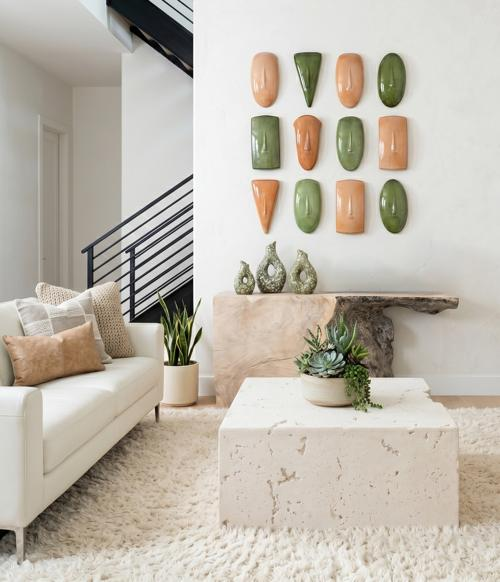 Phillips Collection Triangle Cycladic Wall Art Brown Accent