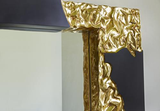 Phillips Collection Mercury , Square, Black, Gold Leaf Black Mirror