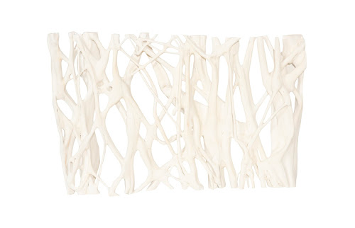 Phillips Collection Cast Entwined Rectangular Wall Root Faux Bleached Accent