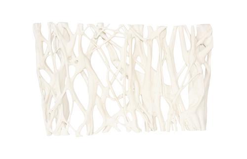 Phillips Collection Cast Entwined Rectangular Wall Root Faux Bleached Accent