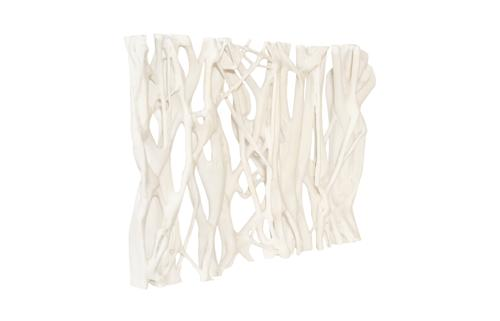 Phillips Collection Cast Entwined Rectangular Wall Root Faux Bleached Accent