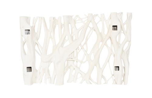 Phillips Collection Cast Entwined Rectangular Wall Root Faux Bleached Accent