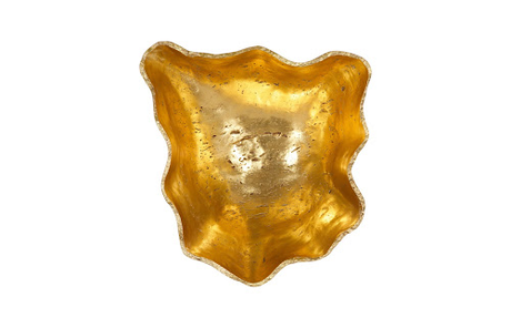 Phillips Collection Cast Wall Onyx Bowl Gold Leaf Large Accent