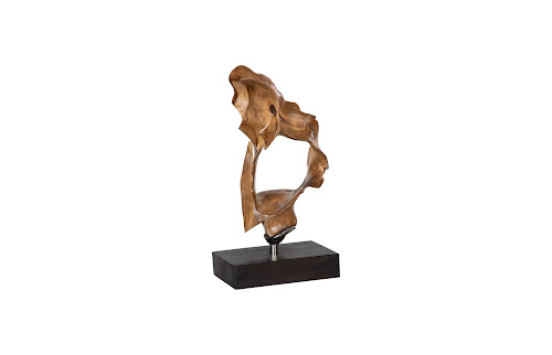 Phillips Collection Metallurgy Wood Sculpture Iron Base Assorted Tabletop