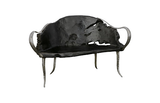 Phillips Collection Graven Live Edge Bench Black Chair