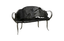 Phillips Collection Graven Live Edge Bench Black Chair