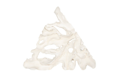 Phillips Collection Contour Cast Root Triangle Wall Art Faux Bleached Accent