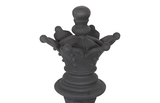 Phillips Collection Queen Chess Sculpture, Cast Stone Black, Small Black Accent