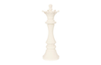 Phillips Collection Queen Chess Sculpture, Cast Stone White, Small Off White Accent