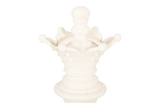 Phillips Collection Queen Chess Sculpture, Cast Stone White, Small Off White Accent