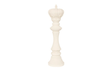 Phillips Collection King Chess Sculpture, Cast Stone White, Small Off White Accent