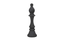 Phillips Collection Bishop Chess Sculpture, Cast Stone Black, Small Black Accent
