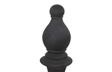 Phillips Collection Bishop Chess Sculpture, Cast Stone Black, Small Black Accent