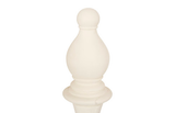 Phillips Collection Bishop Chess Sculpture, Cast Stone White, Small Off White Accent
