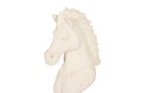 Phillips Collection Knight Chess Sculpture, Cast Stone White, Small Off White Accent