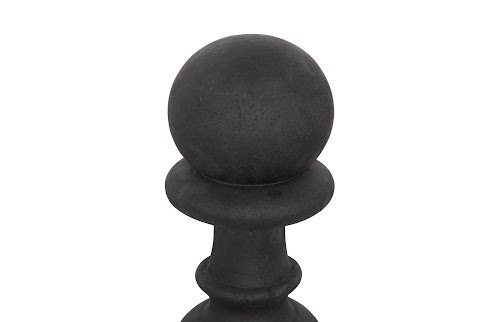 Phillips Collection Pawn Chess Sculpture, Cast Stone Black, Small Black Accent