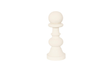 Phillips Collection Pawn Chess Sculpture, Cast Stone White, Small Off White Accent