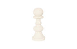 Phillips Collection Pawn Chess Sculpture, Cast Stone White, Small Off White Accent