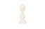Phillips Collection Pawn Chess Sculpture, Cast Stone White, Small Off White Accent