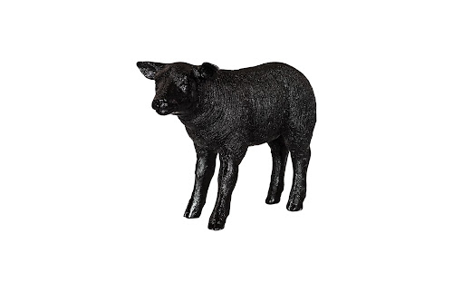 Phillips Collection Texelaar Sheep, Lamb, Gel Coat Black Black Accent