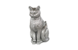 Phillips Collection Cat Sitting Sculpture Silver Leaf Accent