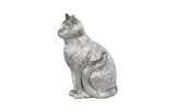 Phillips Collection Cat Sitting Sculpture Silver Leaf Accent