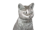 Phillips Collection Cat Sitting Sculpture Silver Leaf Accent