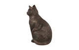 Phillips Collection Cat Sitting Sculpture Bronze Accent