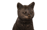 Phillips Collection Cat Sitting Sculpture Bronze Accent