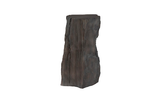 Phillips Collection Stratified Cast Stone Pedestal Painted Slate Accent