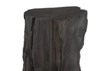 Phillips Collection Stratified Cast Stone Pedestal Painted Slate Accent
