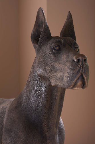 Phillips Collection Great Dane Standing Bronze Accent