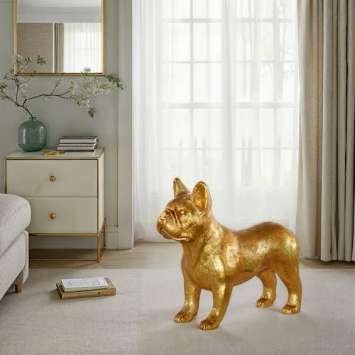 Phillips Collection French Bulldog Gold Leaf Accent