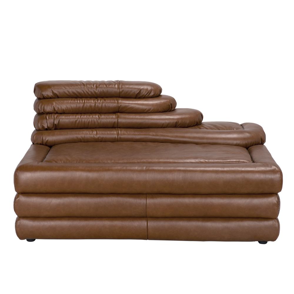NOIR Bandera Sofa Cr Roche Tan Leather