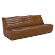 NOIR Mcclain 3 Seater Roche Tan Leather