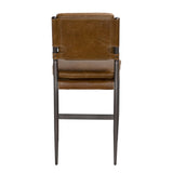 NOIR Wooster Counter Chair Cuba Brown Leather