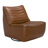 NOIR Mcclain Swivel Single Sofa Roche Tan Leather