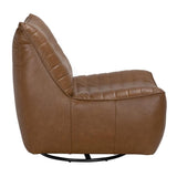 NOIR Mcclain Swivel Single Sofa Roche Tan Leather