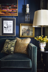 Schumacher Vert 16" x 16" Flemish Tapestry Pillow B