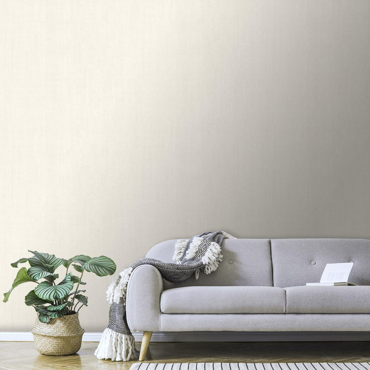 Veer Decor Allure Texture White Wallpaper