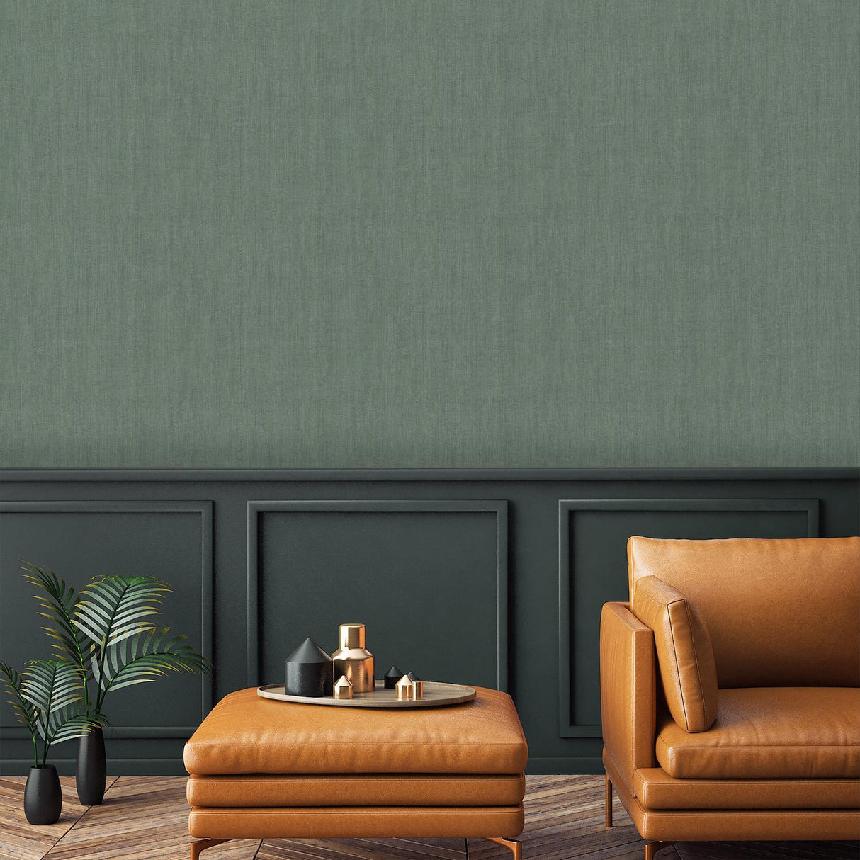 Veer Decor Allure Texture Dark Moss Wallpaper