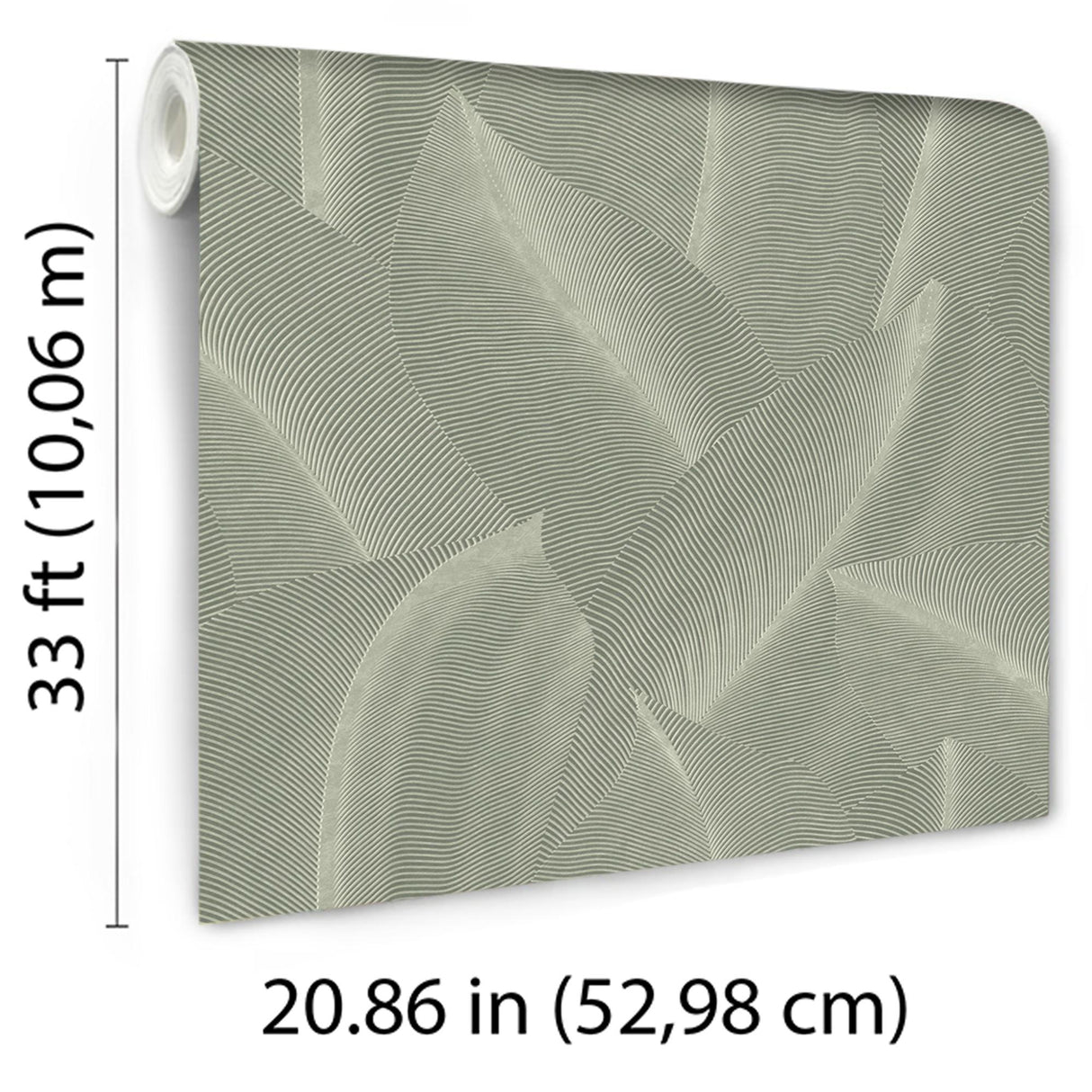 Veer Decor Allure Leaf Moss Wallpaper