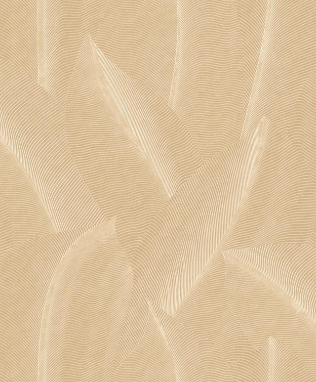 Veer Decor Allure Leaf Beige Wallpaper