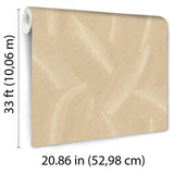 Veer Decor Allure Leaf Beige Wallpaper