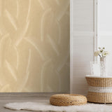Veer Decor Allure Leaf Beige Wallpaper