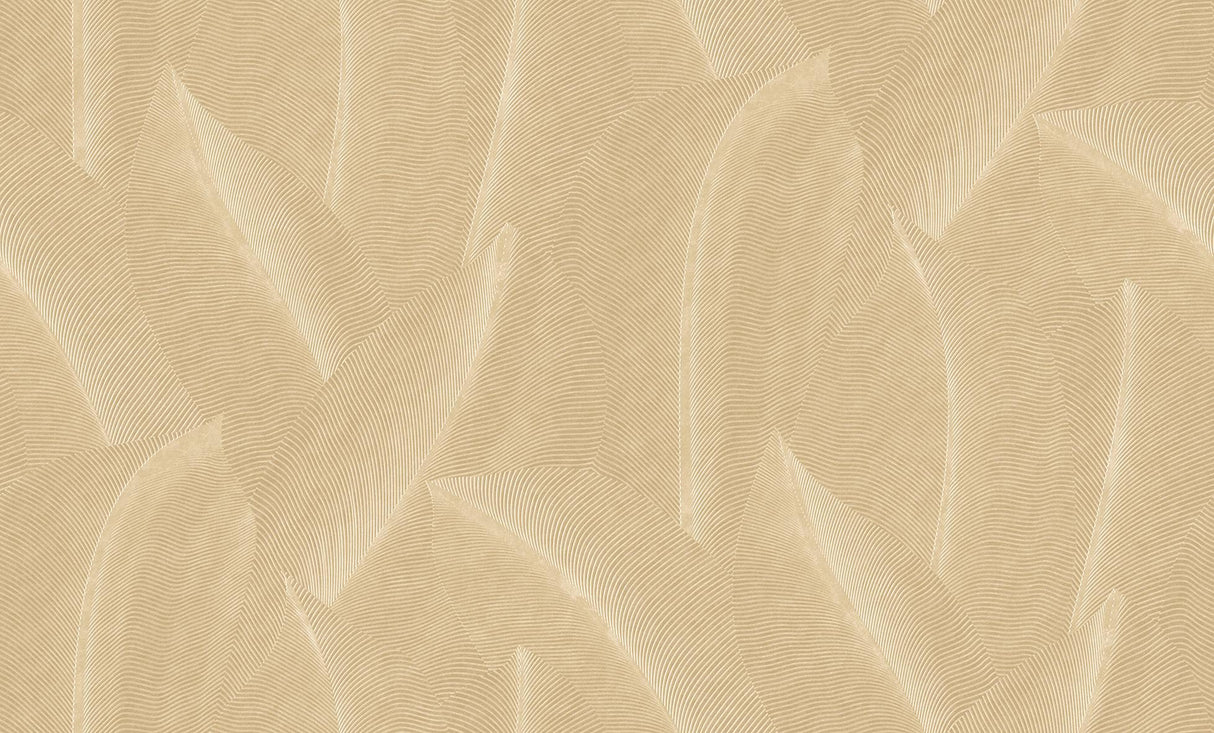 Veer Decor Allure Leaf Beige Wallpaper